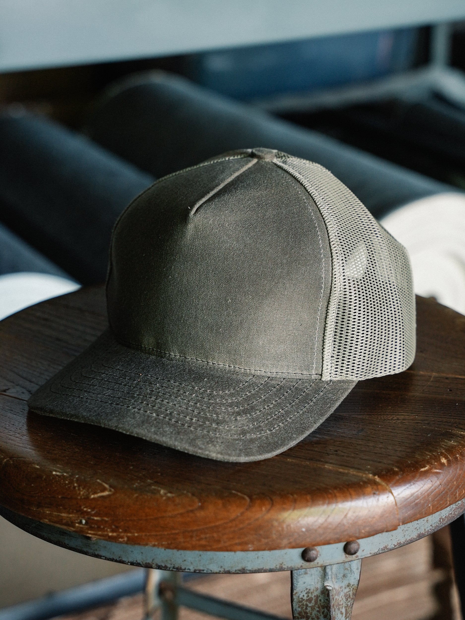 Trucker Hat - Dark Oak Waxed Canvas