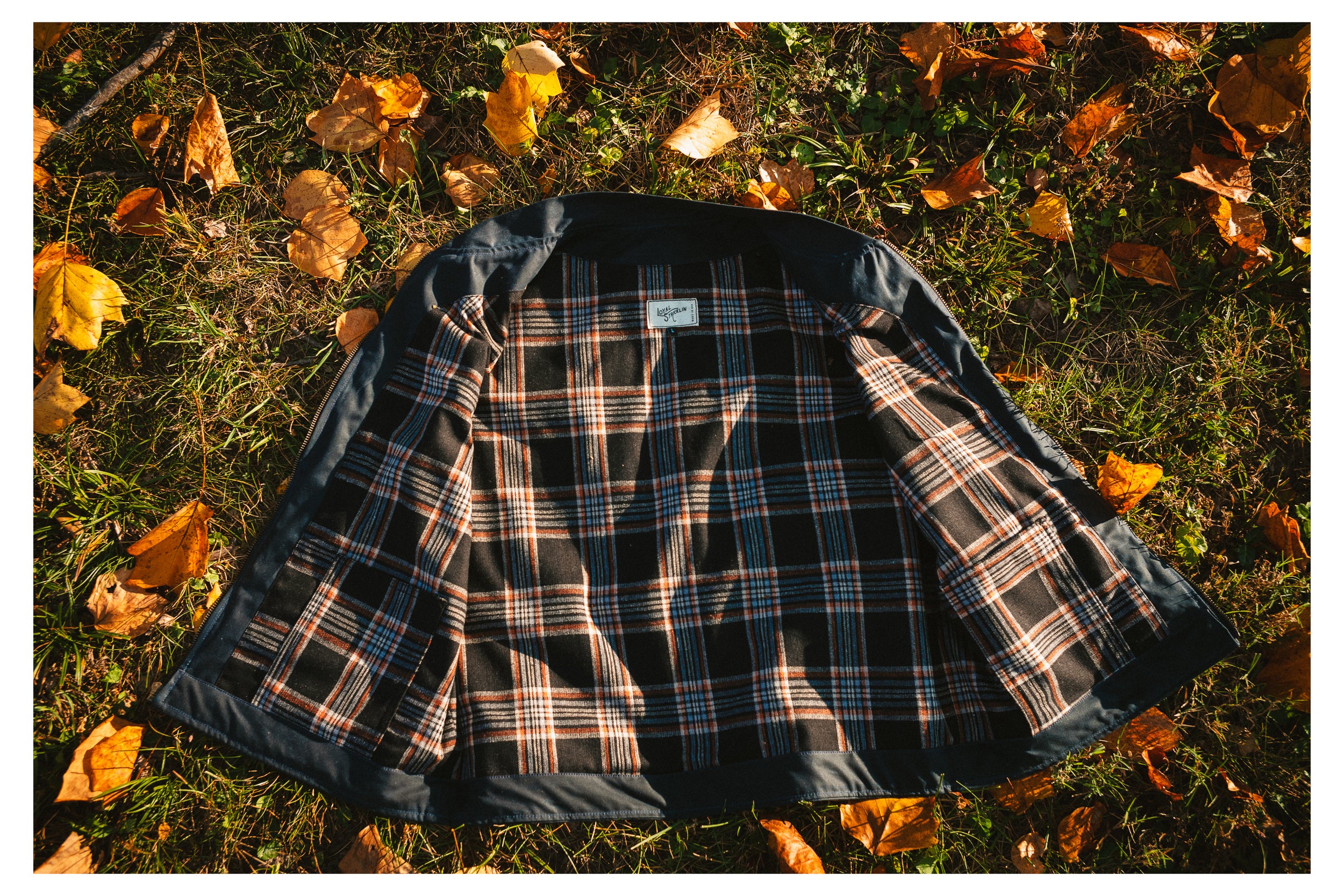 Ansel Vest - Navy British Millerain Waxed Canvas - overstock