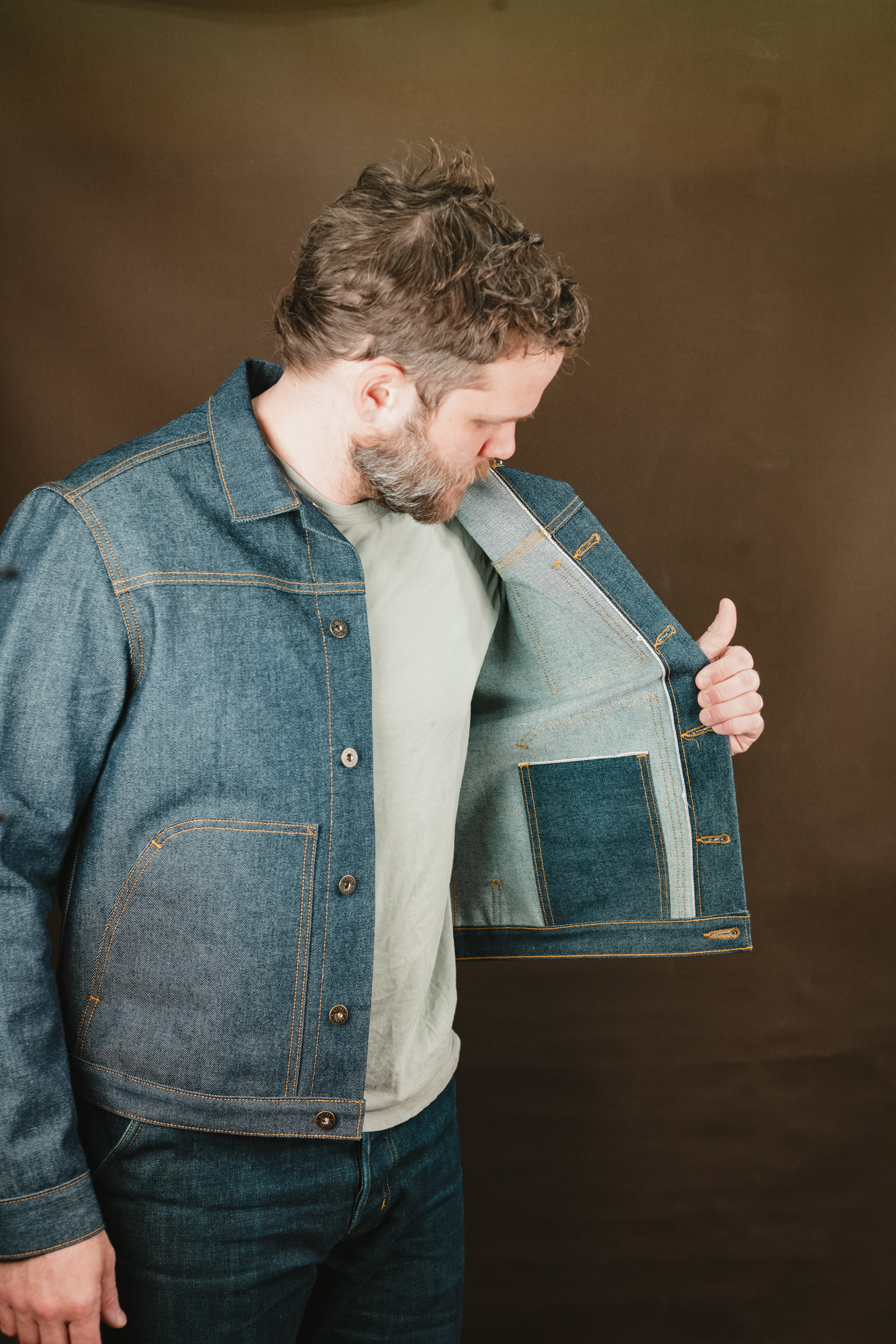 Wayman Jacket - Vidalia Indigo Selvedge Denim - XL