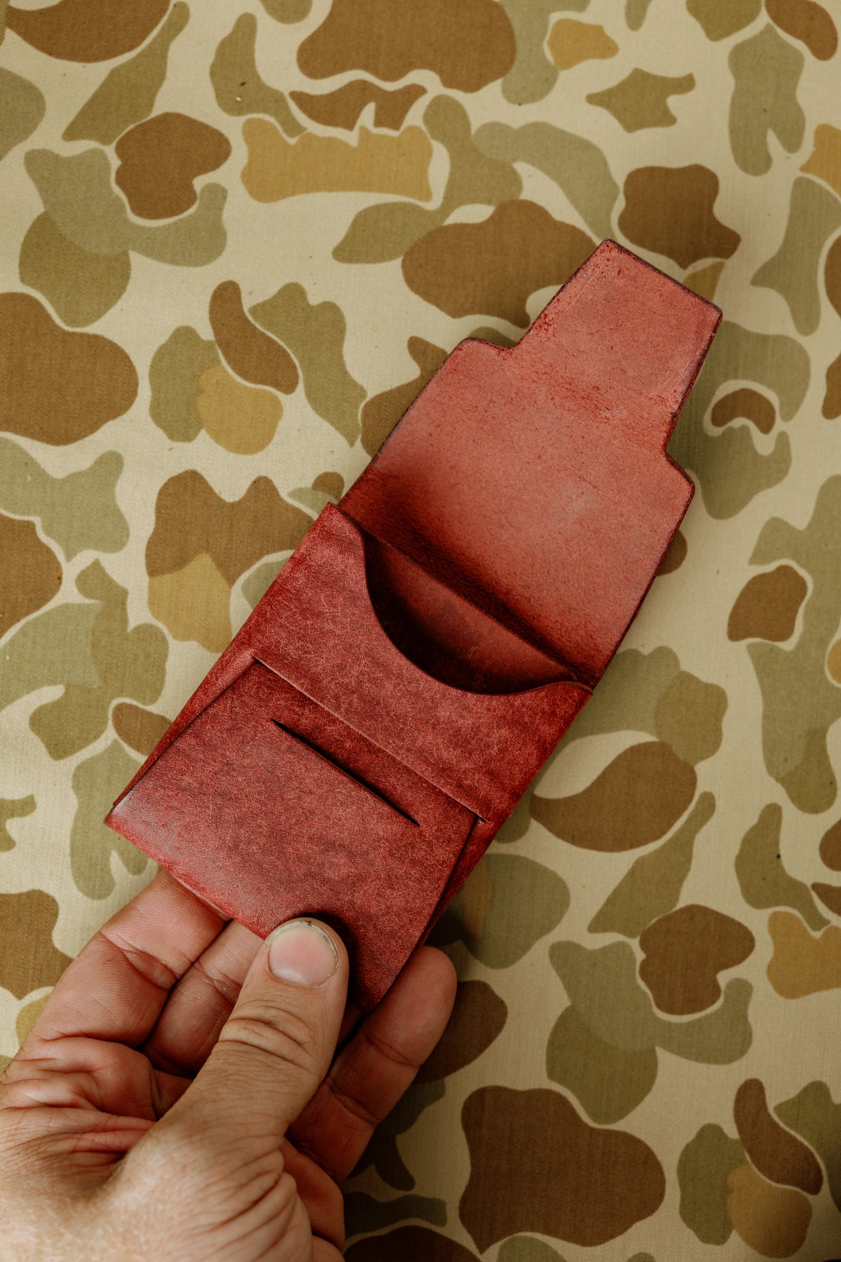 Johnny Wallet - Heavy Duty Burgundy Pueblo