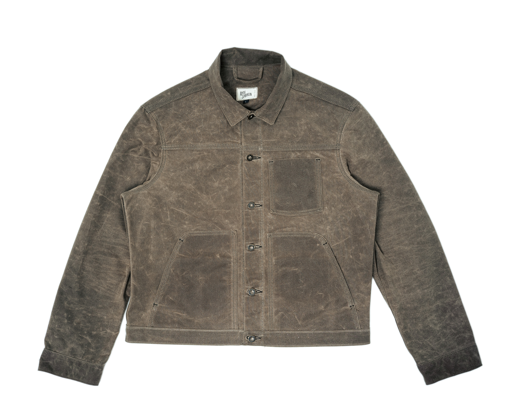 Brown jacket on a white background