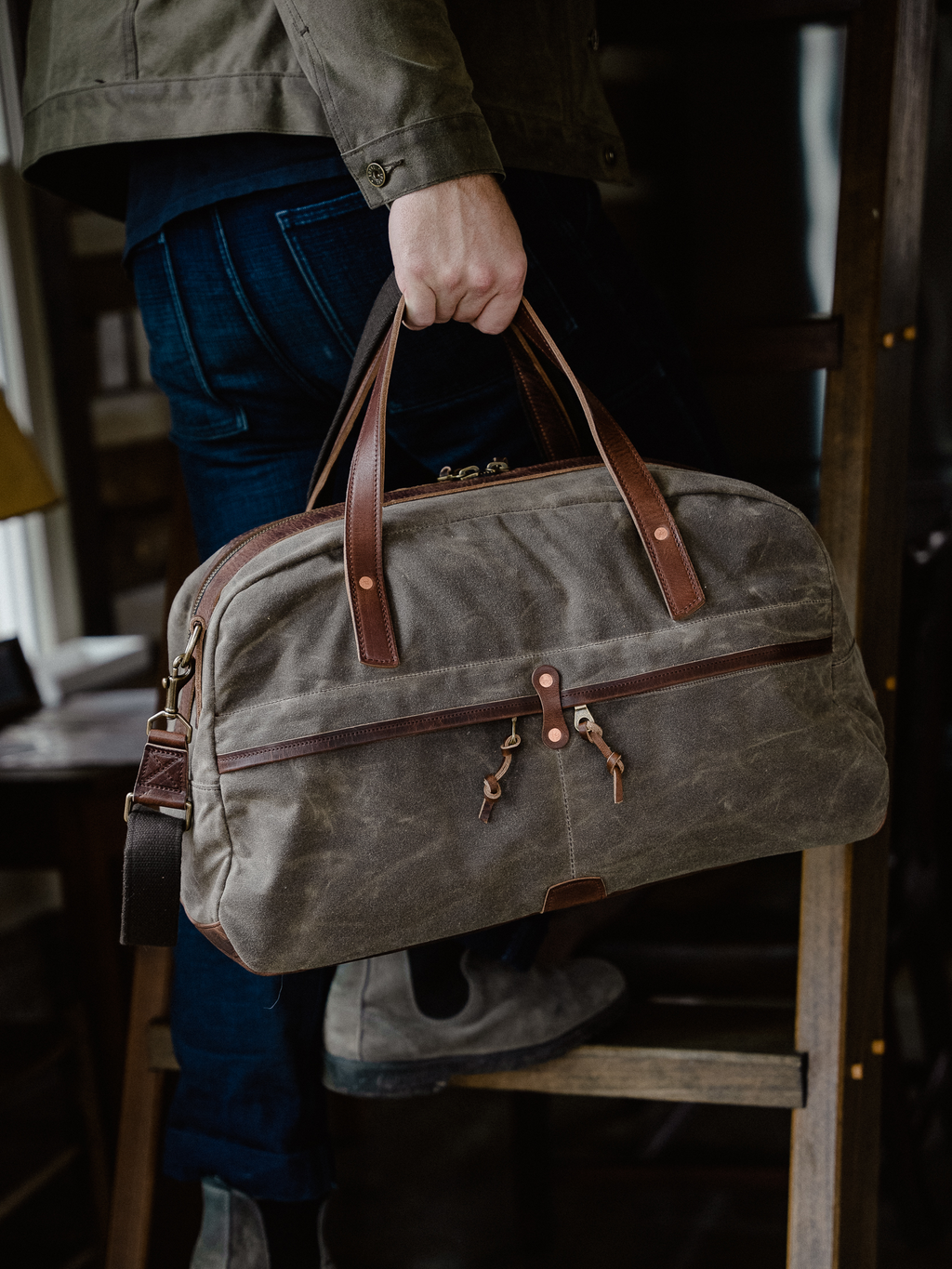 Waxed Canvas Duffel Bag - Links and Kings