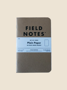Field Notes 3-Pack - Plain Paper