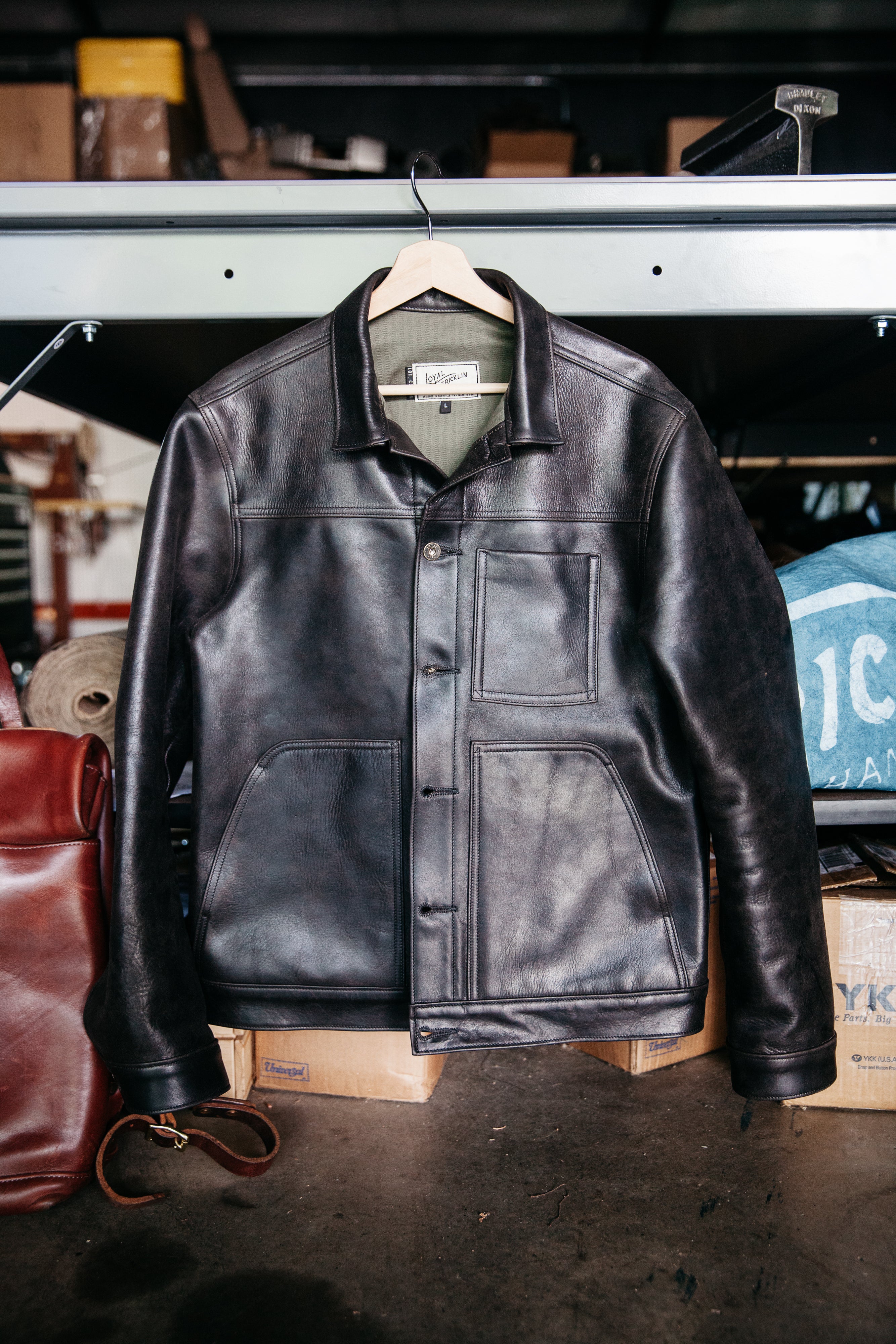 Wayman Jacket - Black Chromexcel Horsehide