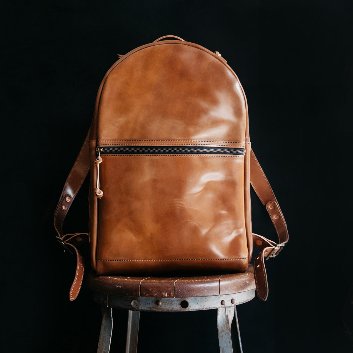 cordovan leather backpack CXL No. 15 A fully padded laptop sleeve securely fits 13 and 15 laptops Leather Backpack with Laptop Compartment