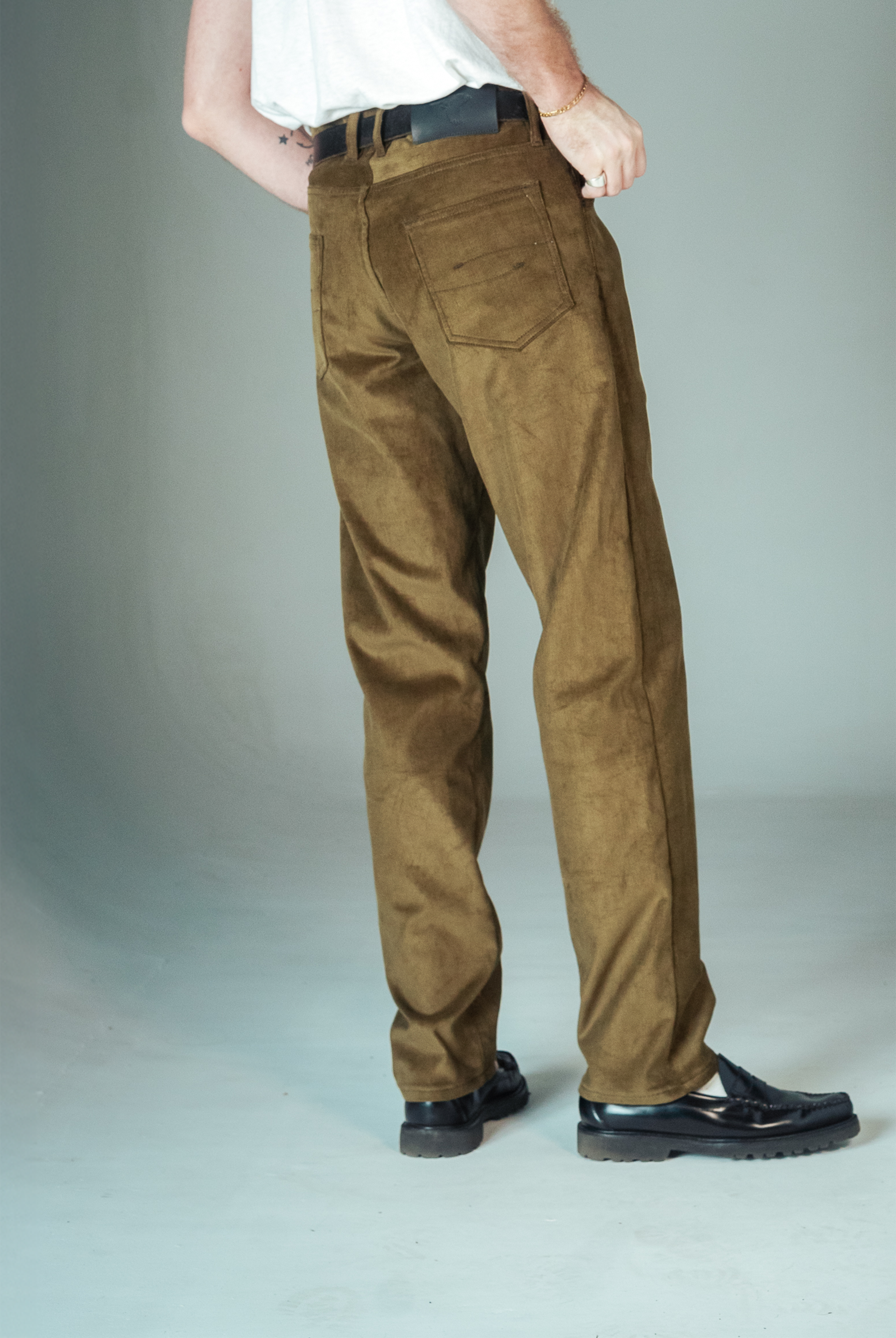 Stratton Straight - Olive Corduroy