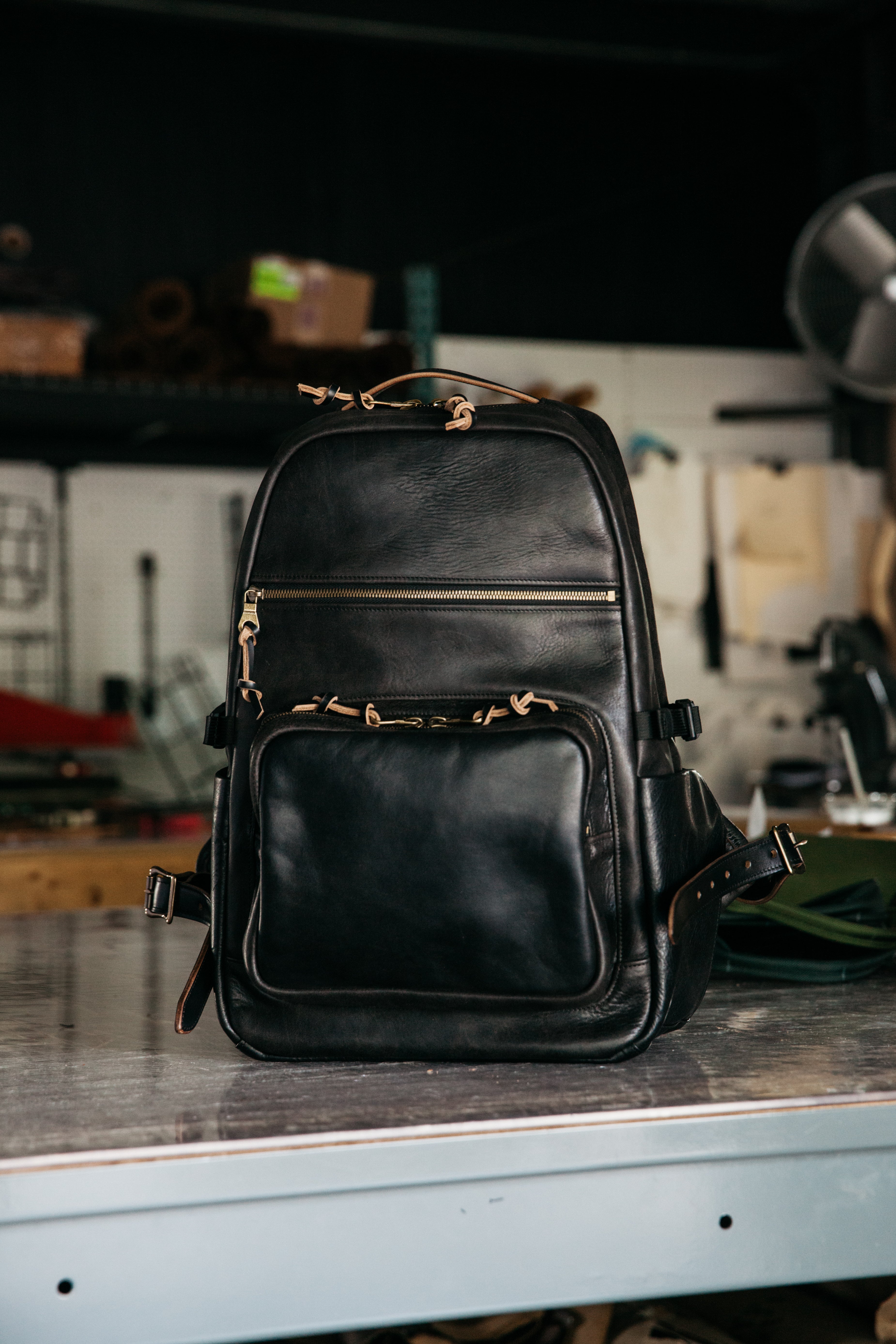 Field Pack - Tumbled Black Chromexcel Horsehide