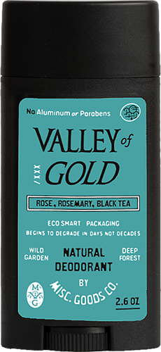 "Valley Gold" Natural Deodorant