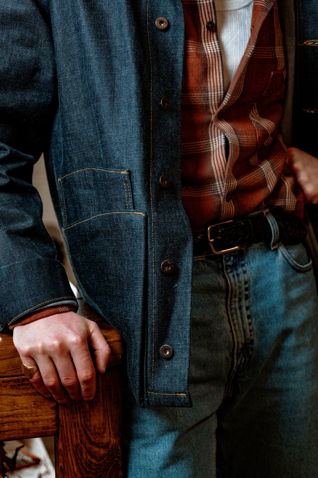 Amos Chore Coat - 15oz Japanese Denim