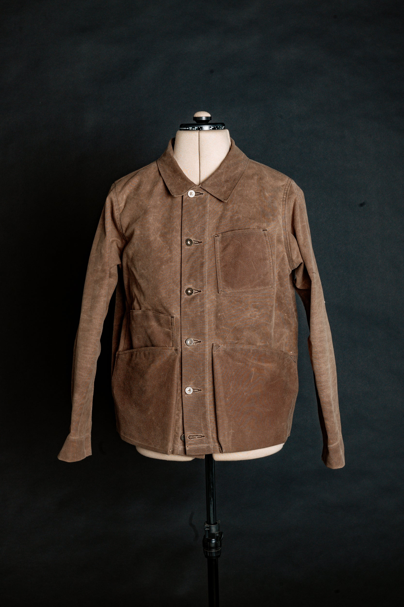 Amos Chore Coat - Dark Oak Waxed Canvas