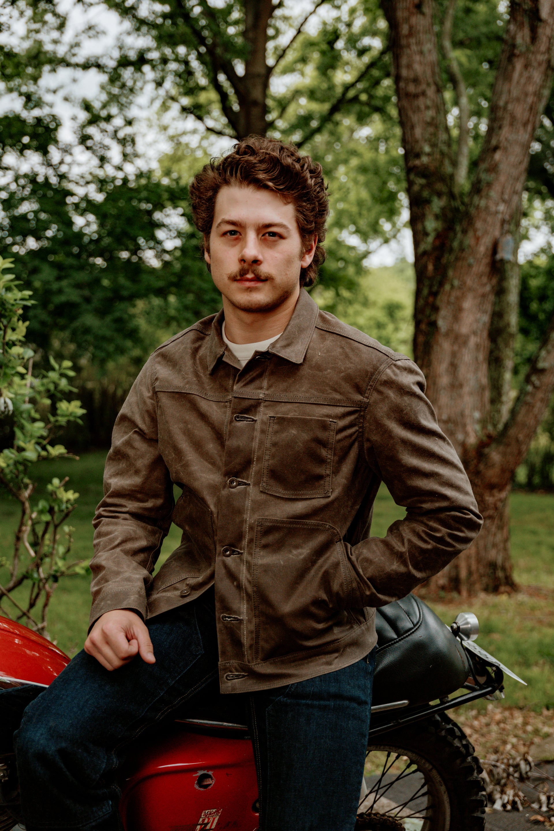 Wayman Jacket Dark Oak Waxed Canvas