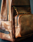 Field Pack - Badlassi Carlo Cognac Nemesis Leather