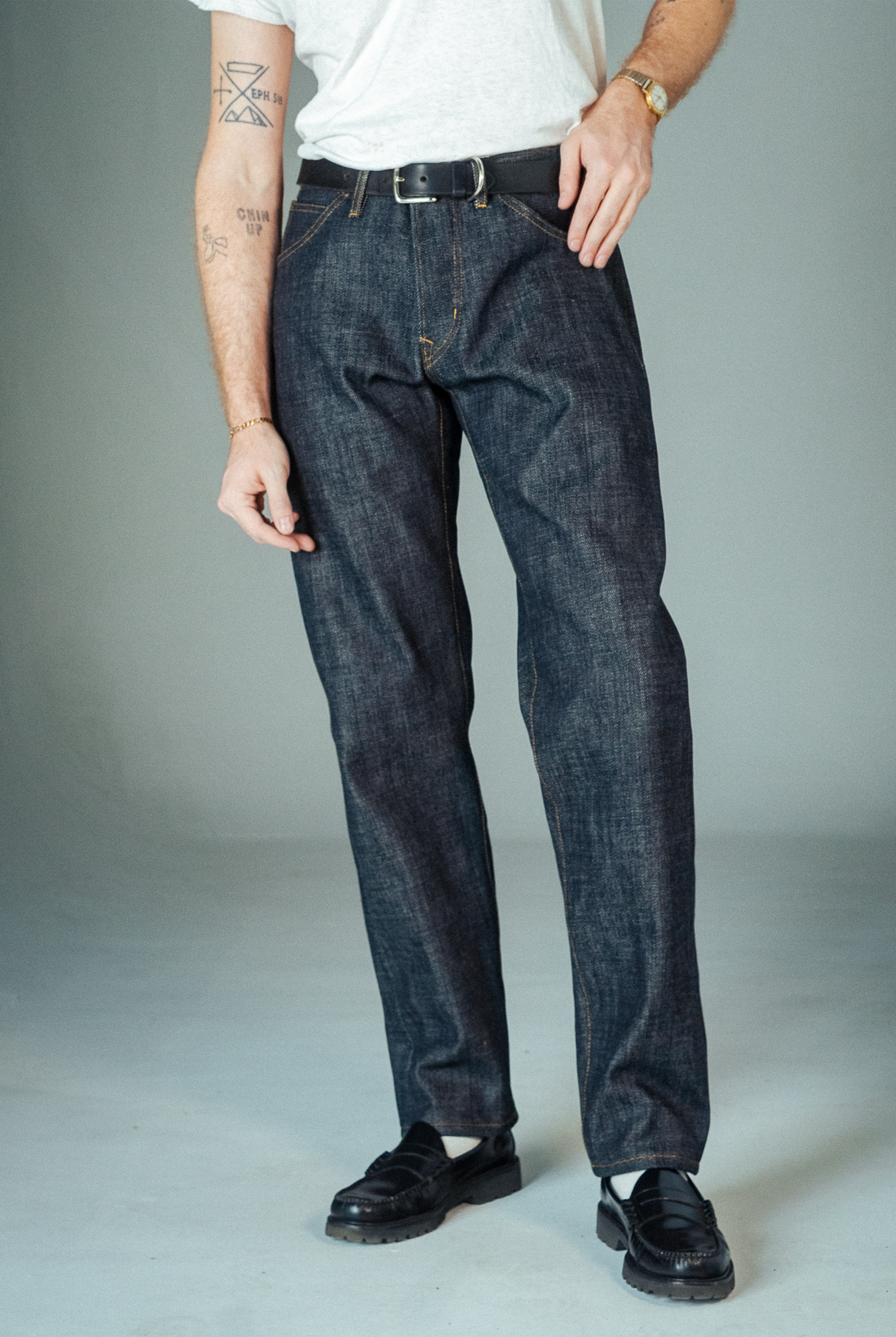 Stratton Straight Fit Jeans - 21oz Kuroki Denim
