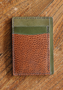 Vertical Card Wallet - Two Tone