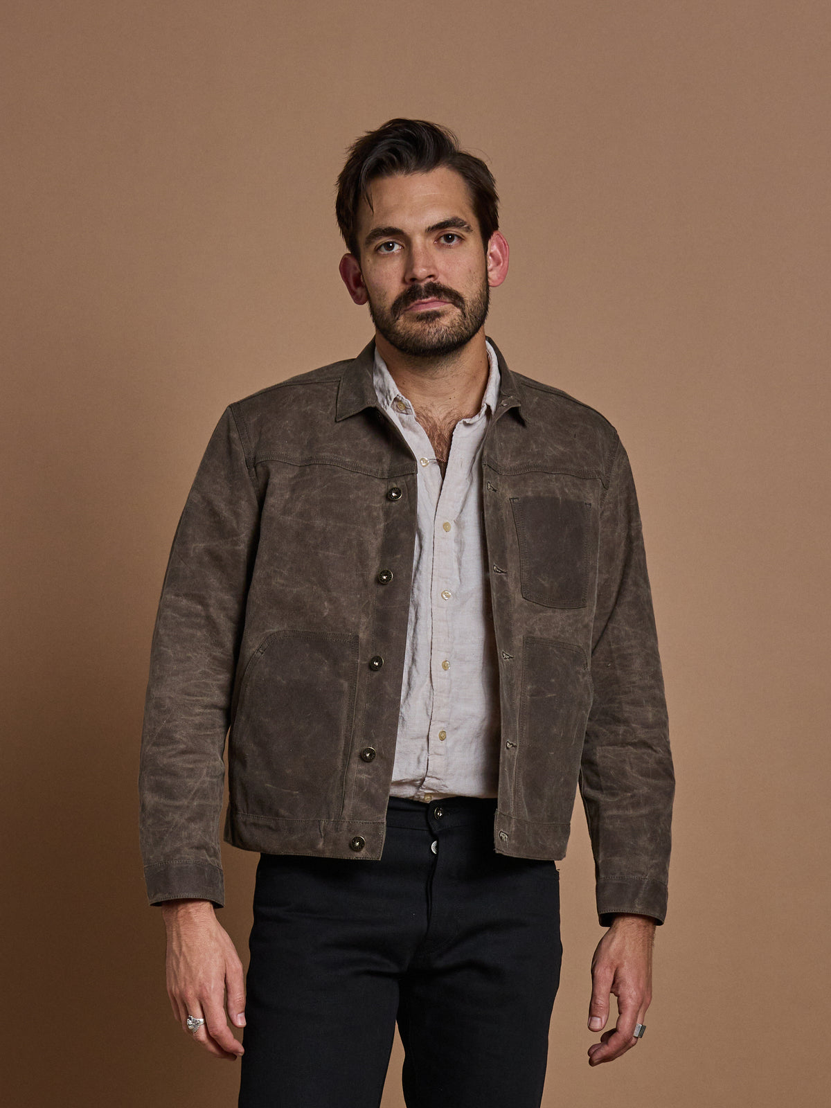 Wayman Stylest Wayman Jacket - Dark Oak - Waxed Canvas – Loyal Stricklin