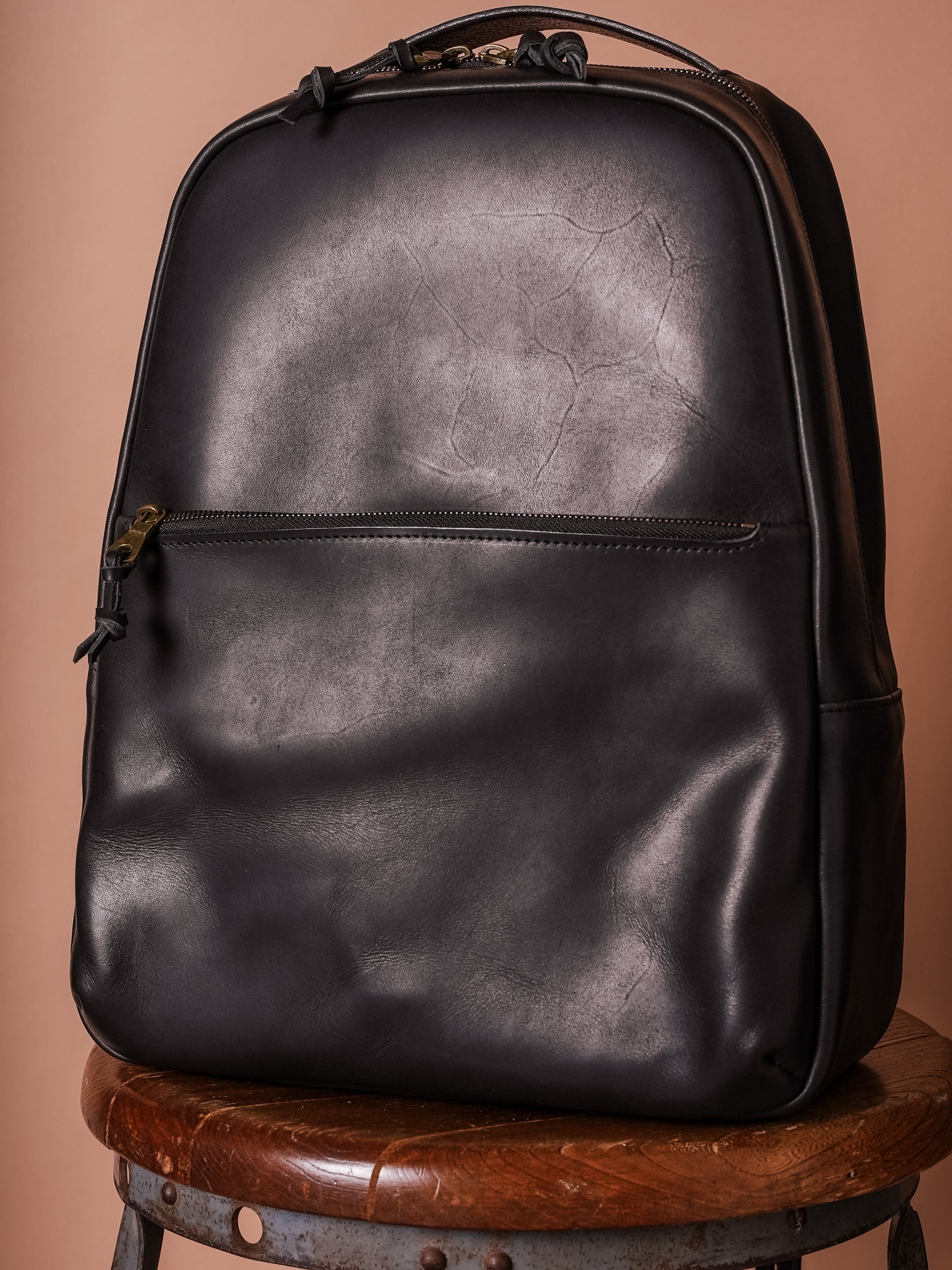 Oswin Black & Brown offers Leather Backpack