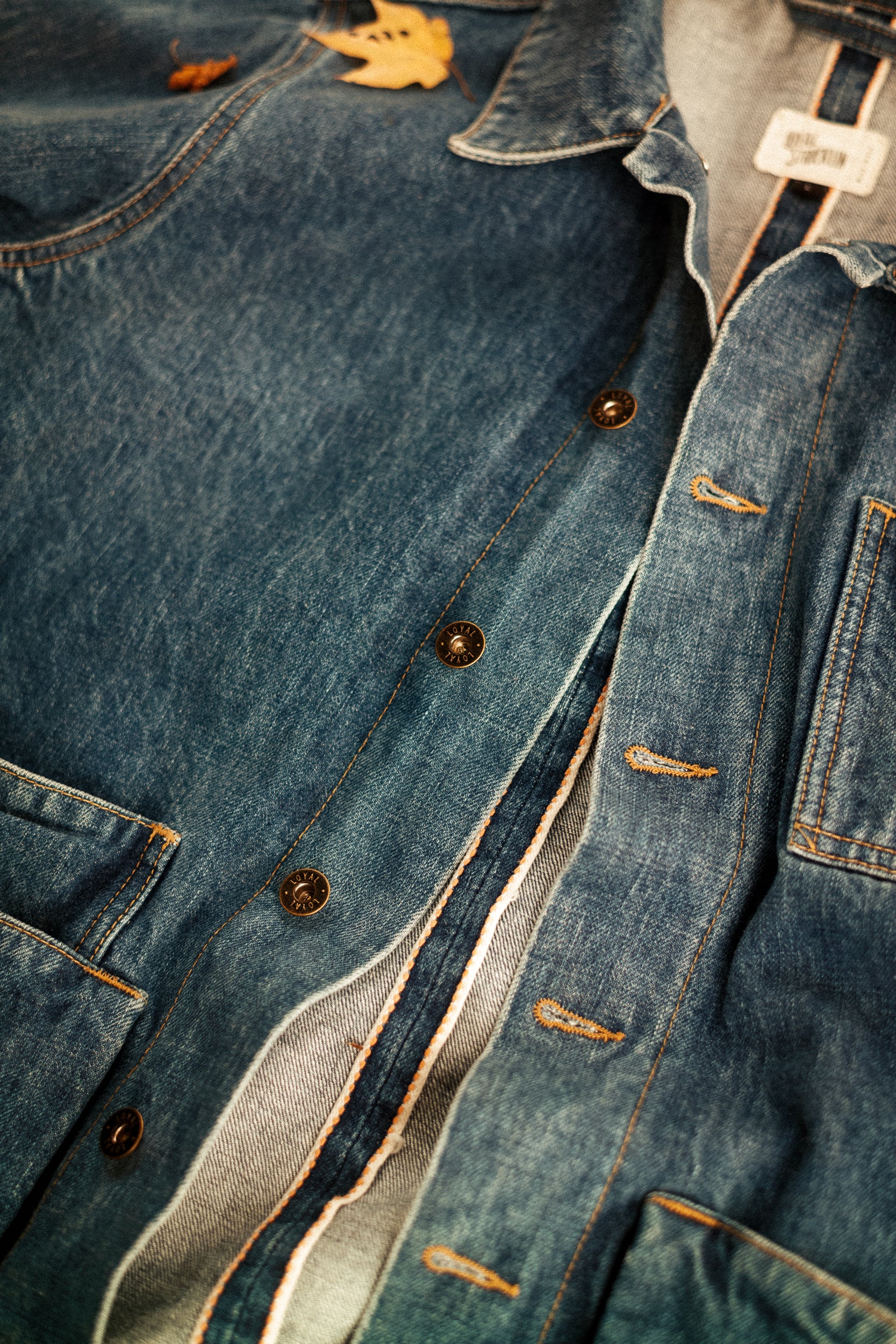 Amos Chore Coat - Stonewashed 15oz Japanese Selvedge Denim