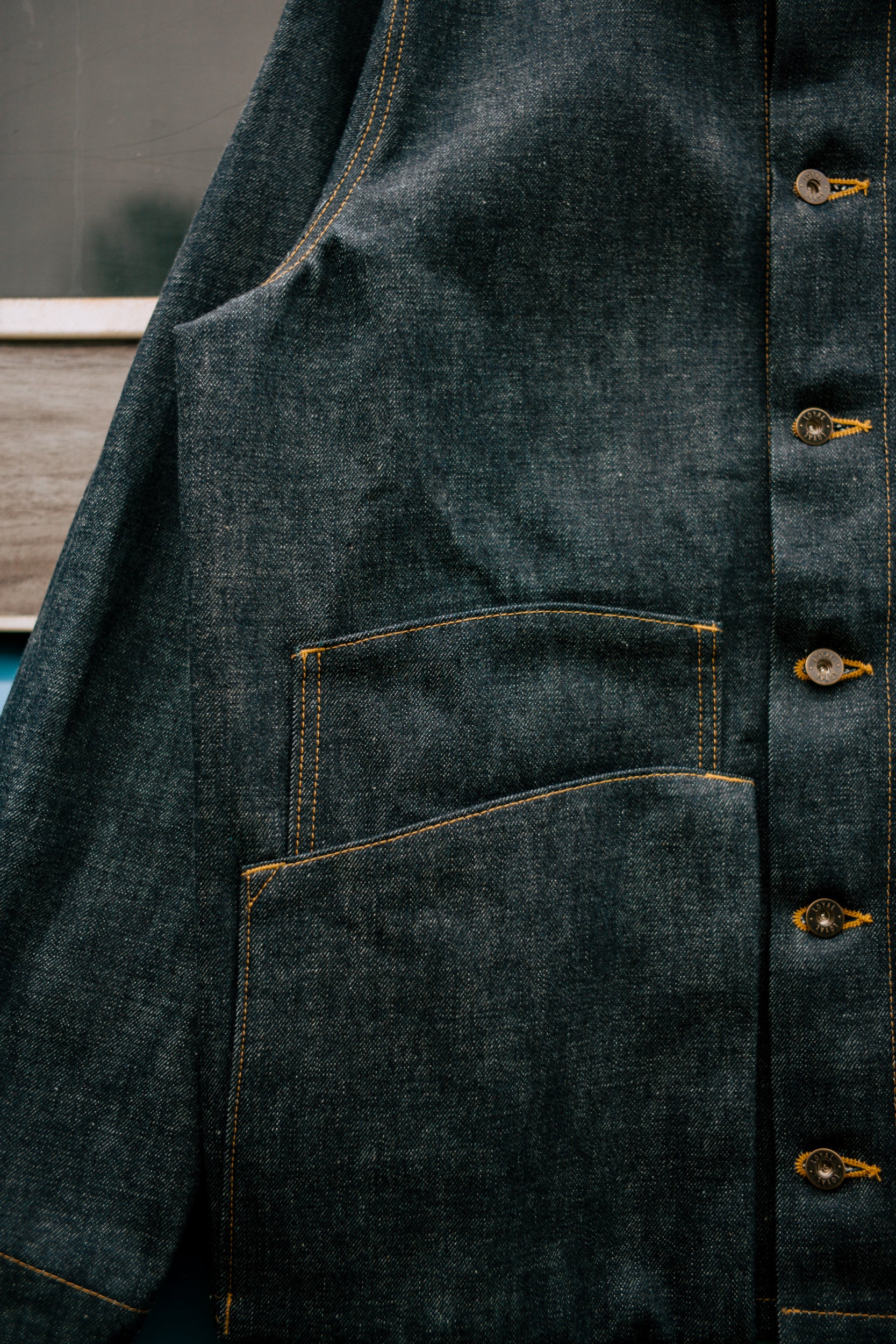 Amos Chore Coat - Rigid 15oz Japanese Selvedge Denim