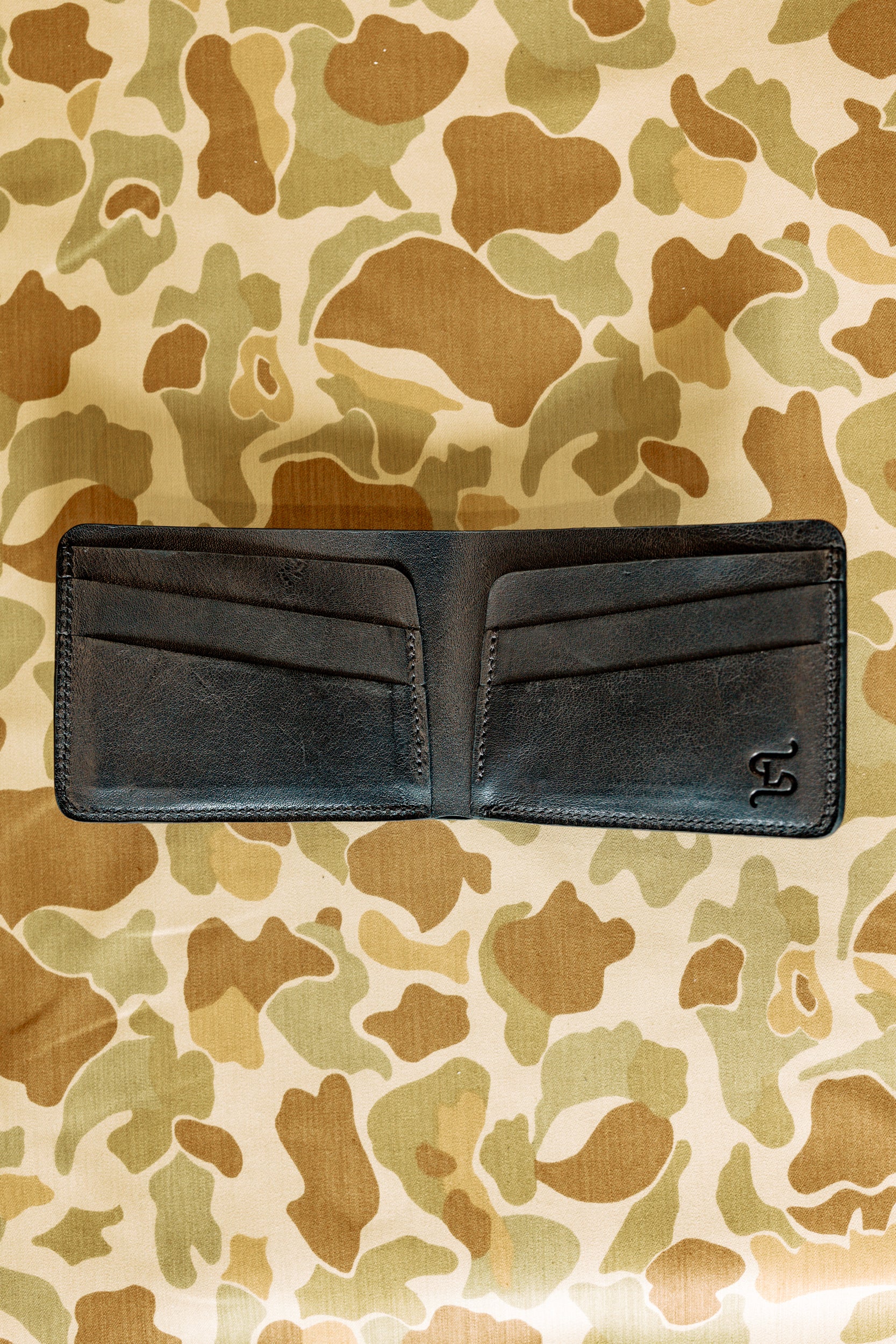 Klein Wallet - Loden Green Alligator / Kangaroo interior - Lower Belly Cut