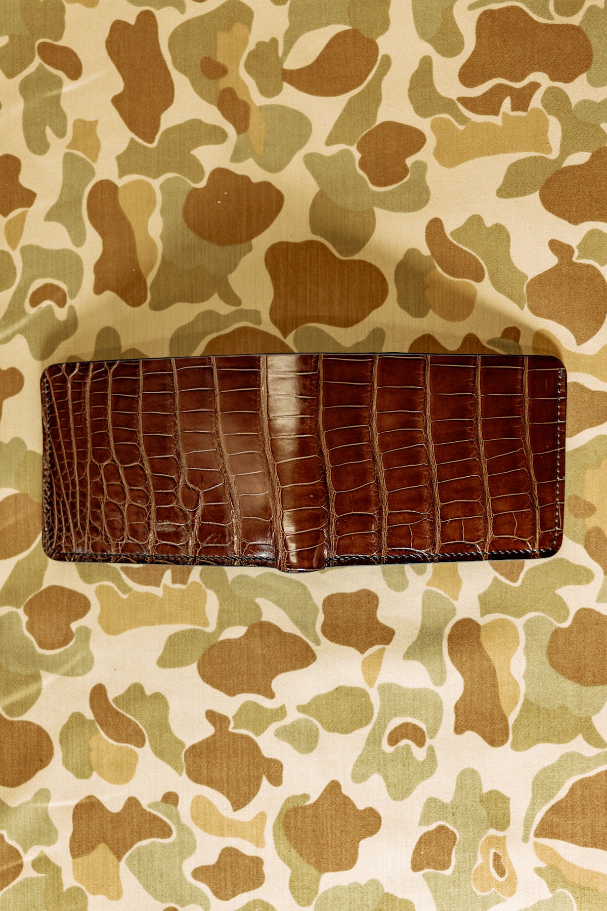 Klein Wallet Graphite American Alligator Italian Veg interior Tail Cut