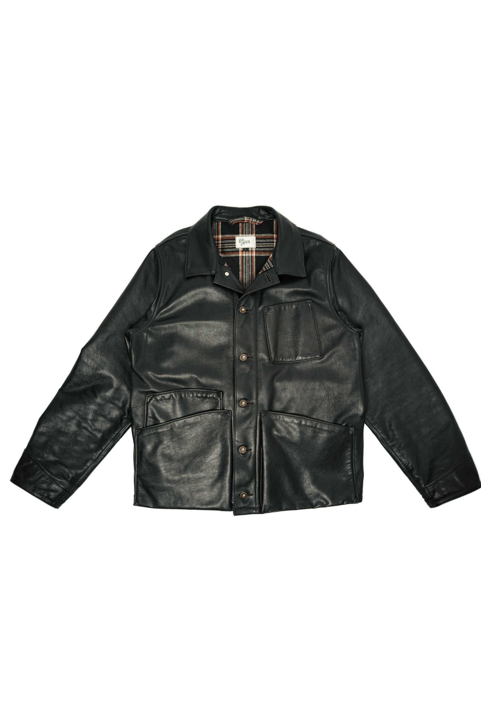 Amos Chore Coat - Black Pinncacle Horween Horsehide
