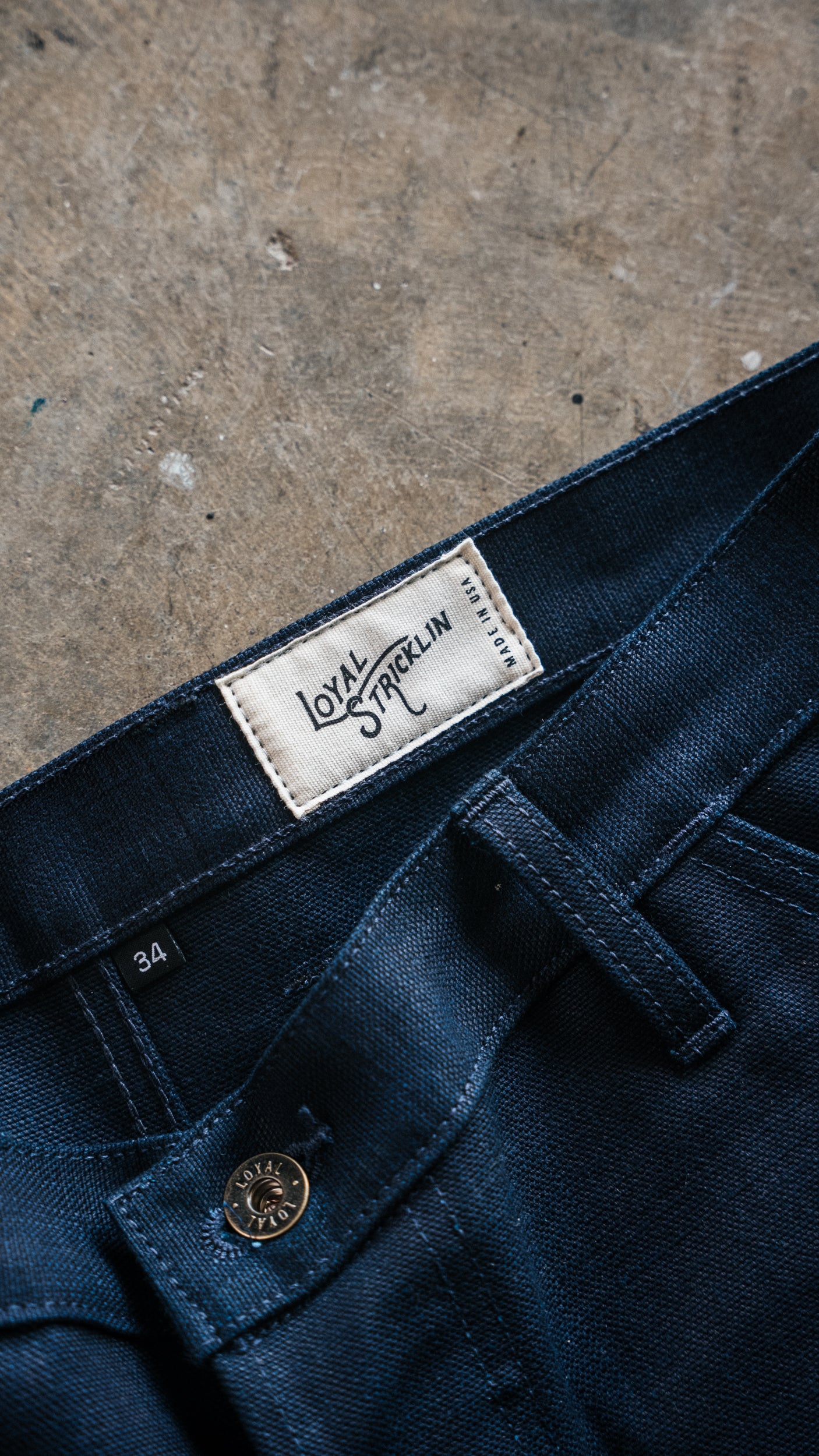 Work Trouser - 14oz Kuroki Indigo Slub Canvas