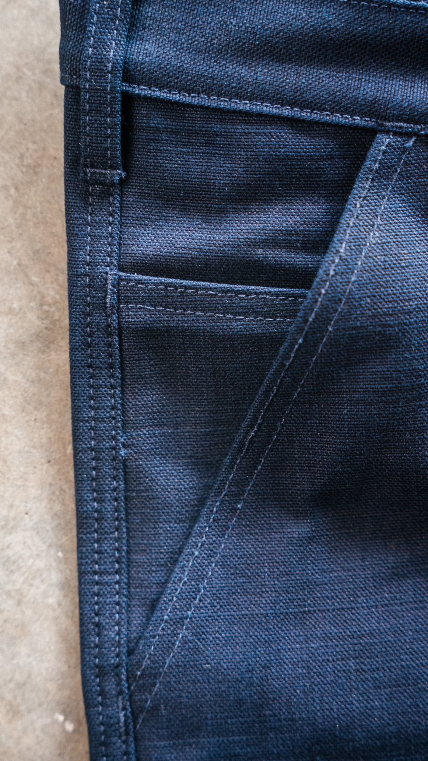 Work Trouser - 14oz Kuroki Indigo Slub Canvas