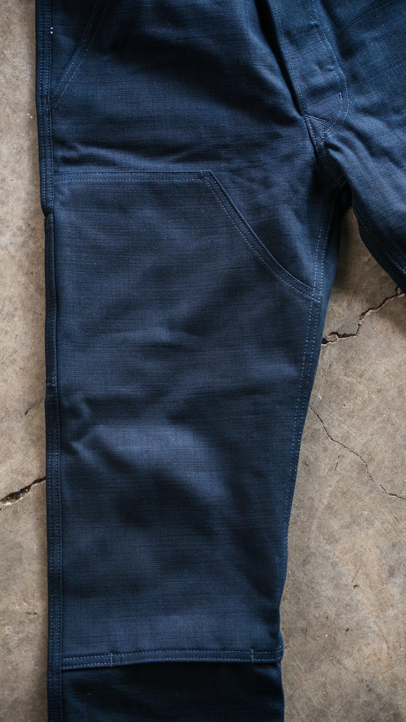 Work Trouser - 14oz Kuroki Indigo Slub Canvas