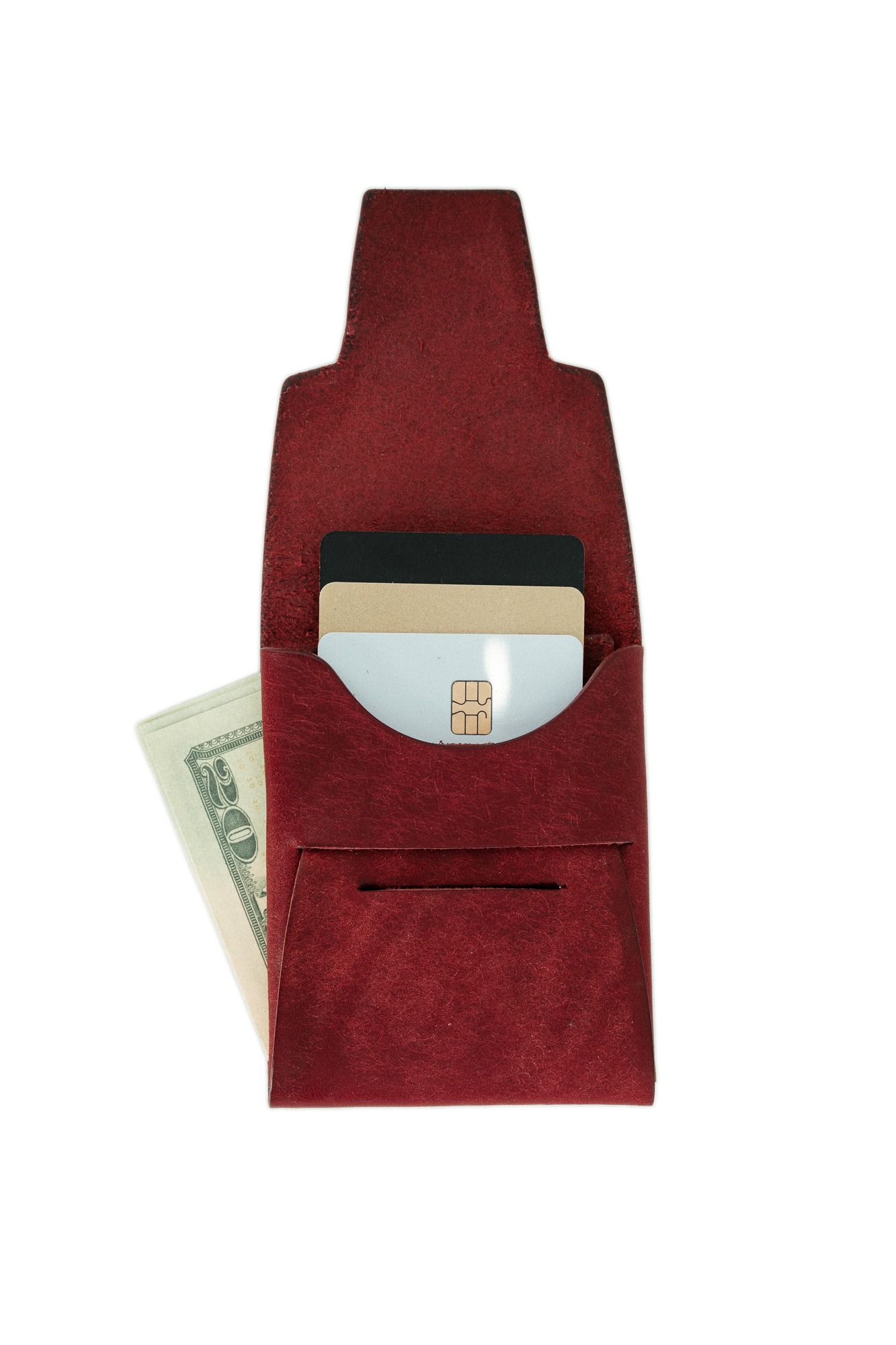 Johnny Wallet - Heavy Duty Burgundy Pueblo