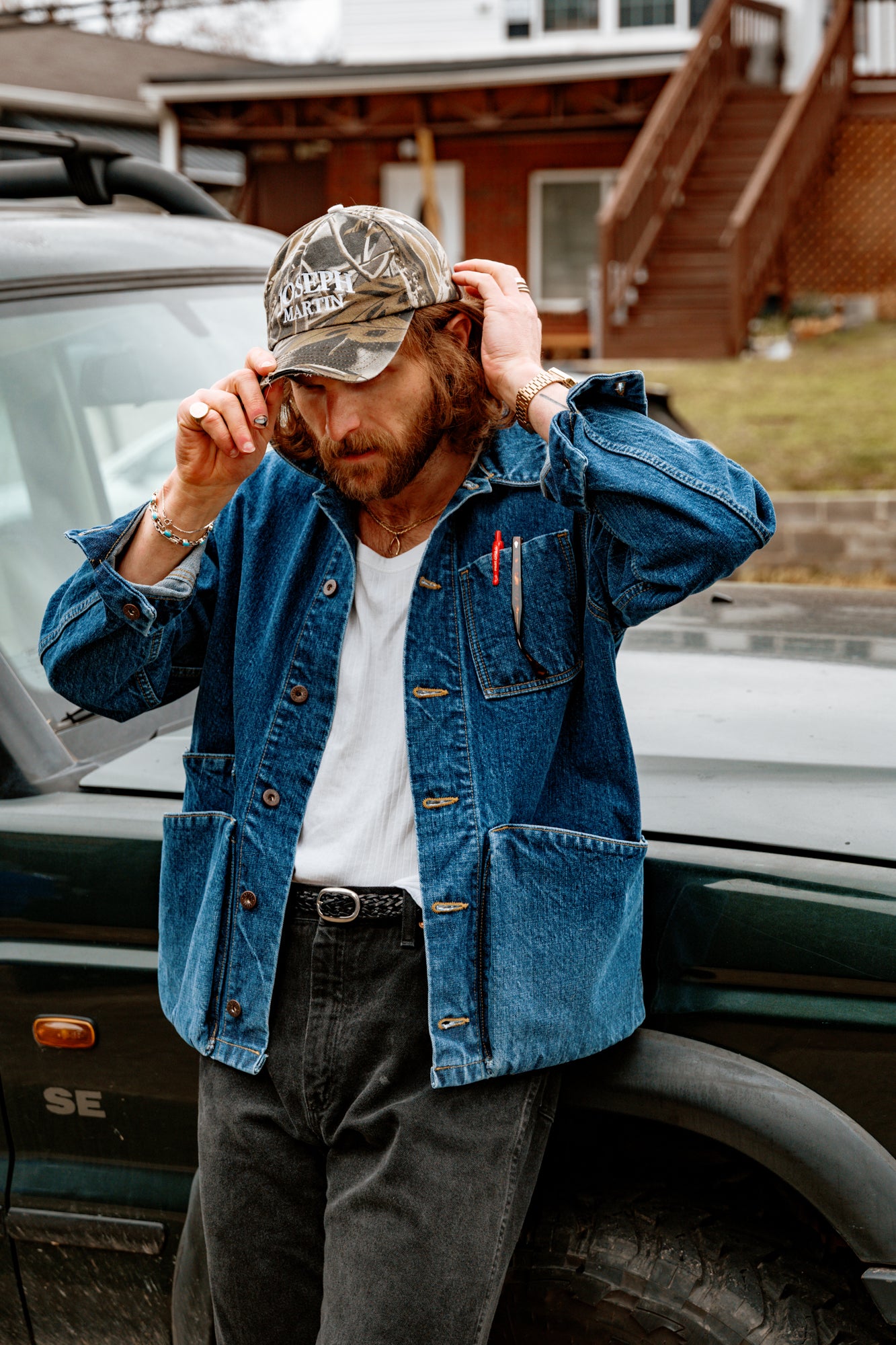 Amos Chore Coat - Stonewashed Japanese Denim