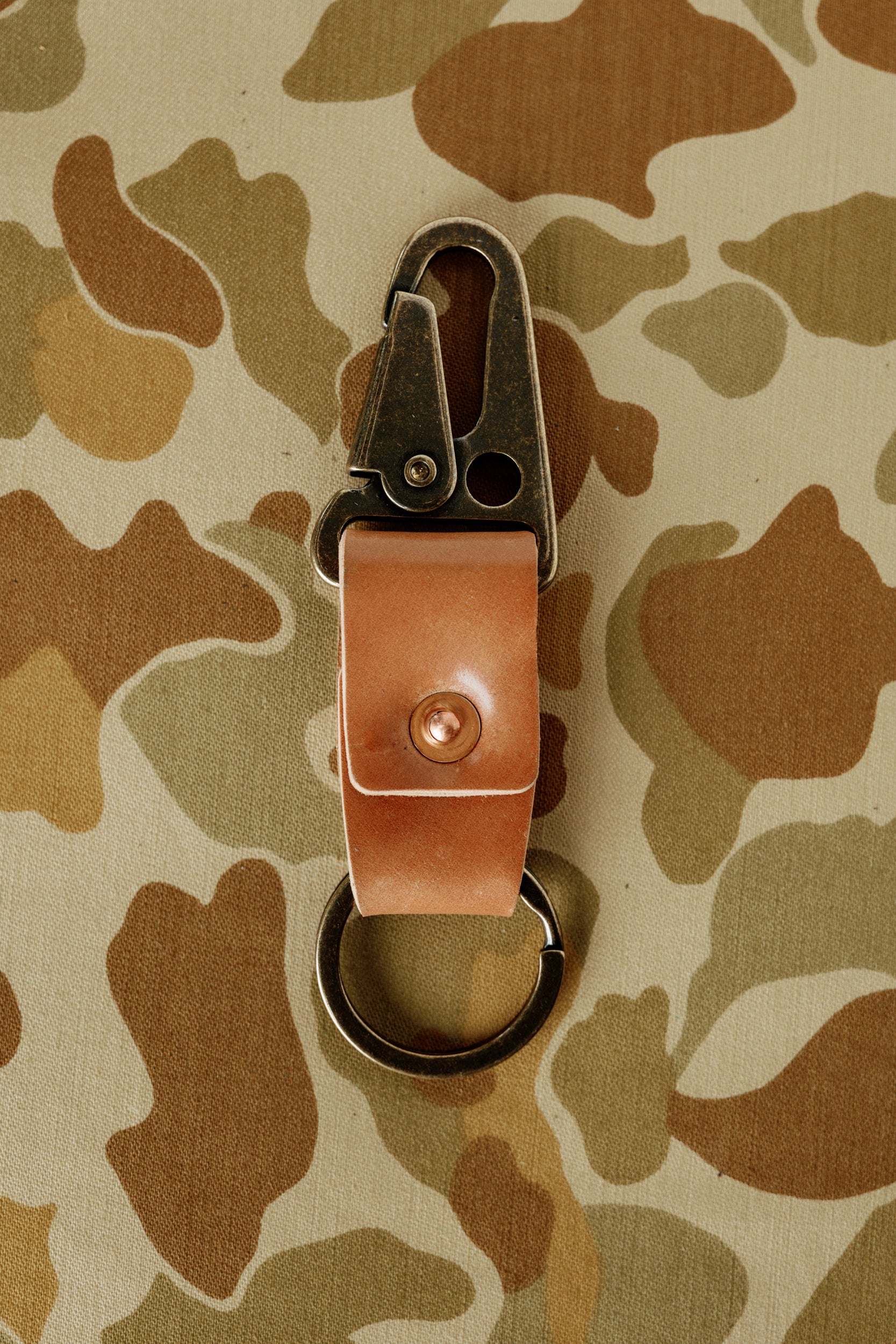Key Clip - Natural Shell Cordovan