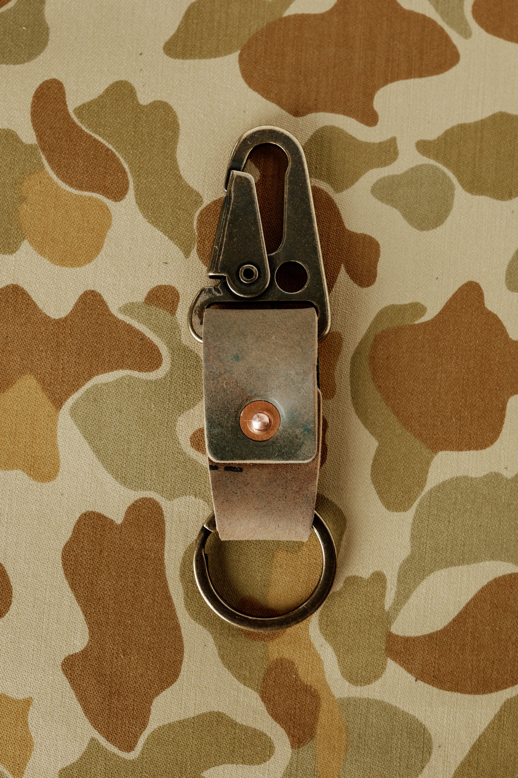 Key Clip - Reverse Black Horween Shell Cordovan