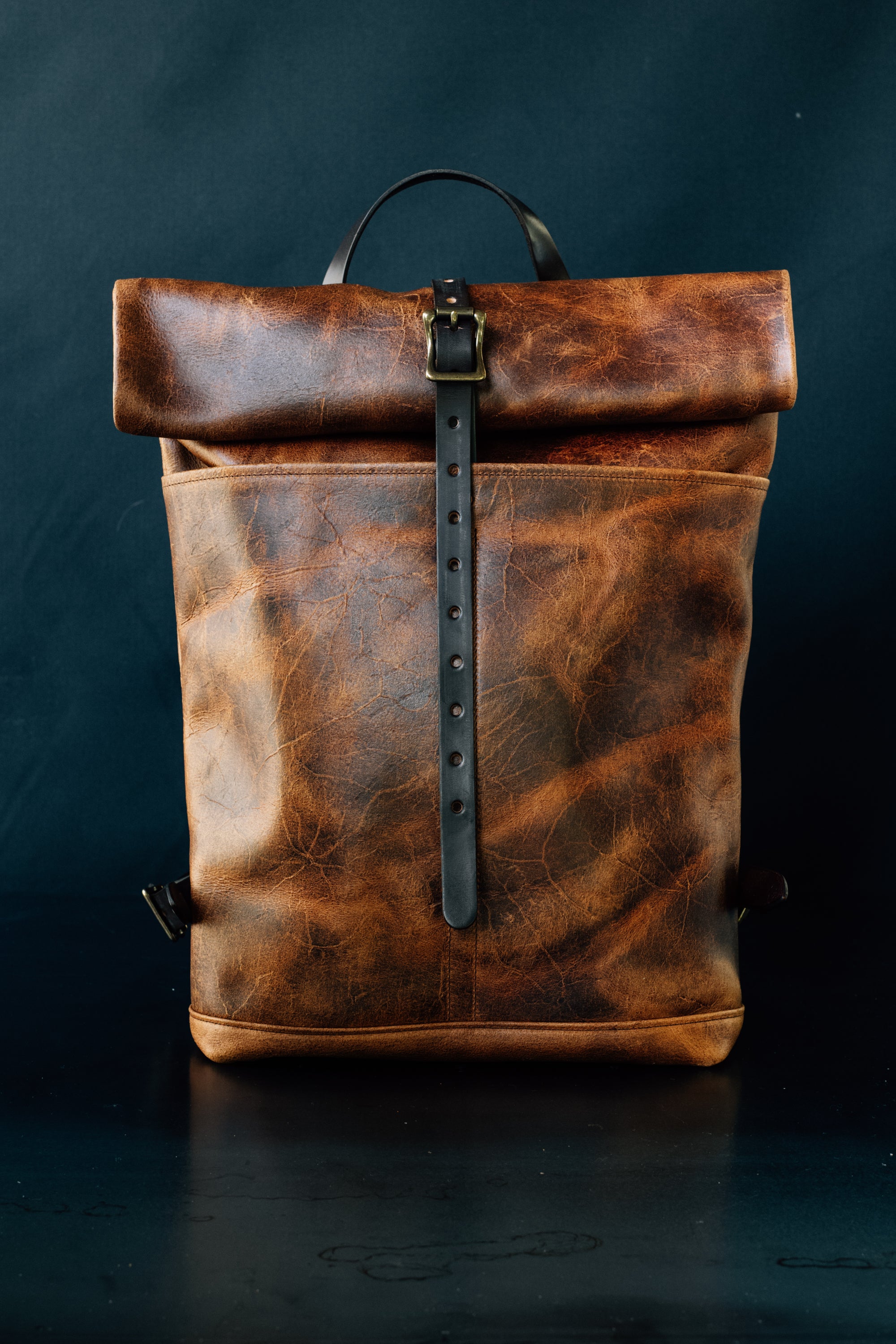 Leather Ruck Sack - CF Stead Waxed Flesh-out Suede