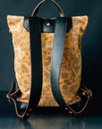 Leather Ruck Sack - Slouchy Caravaggio Camo Suede