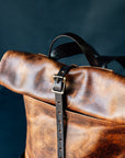 Leather Ruck Sack - CF Stead Waxed Flesh-out Suede