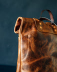 Leather Ruck Sack - CF Stead Waxed Flesh-out Suede