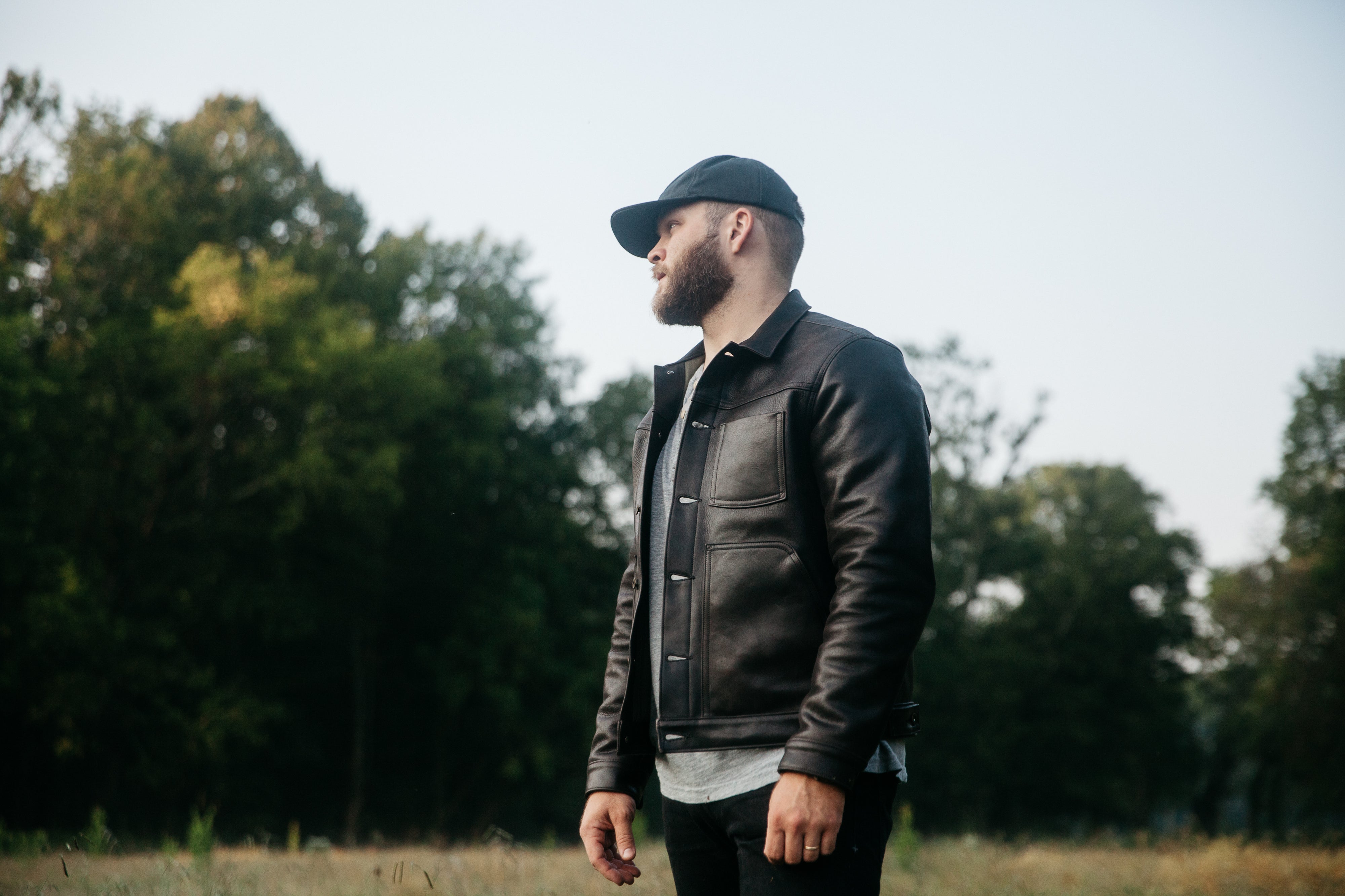 Wayman Jacket - Black Chromexcel Horsehide