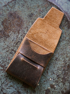 Johnny Wallet - CF Stead Waxed Flesh-out Suede