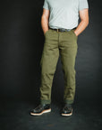 Work Trouser - 15oz Nihon Menpu Olive Selvedge Denim - Size 34 waist