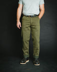 Work Trouser - 15oz Nihon Menpu Olive Selvedge Denim - Size 34 waist