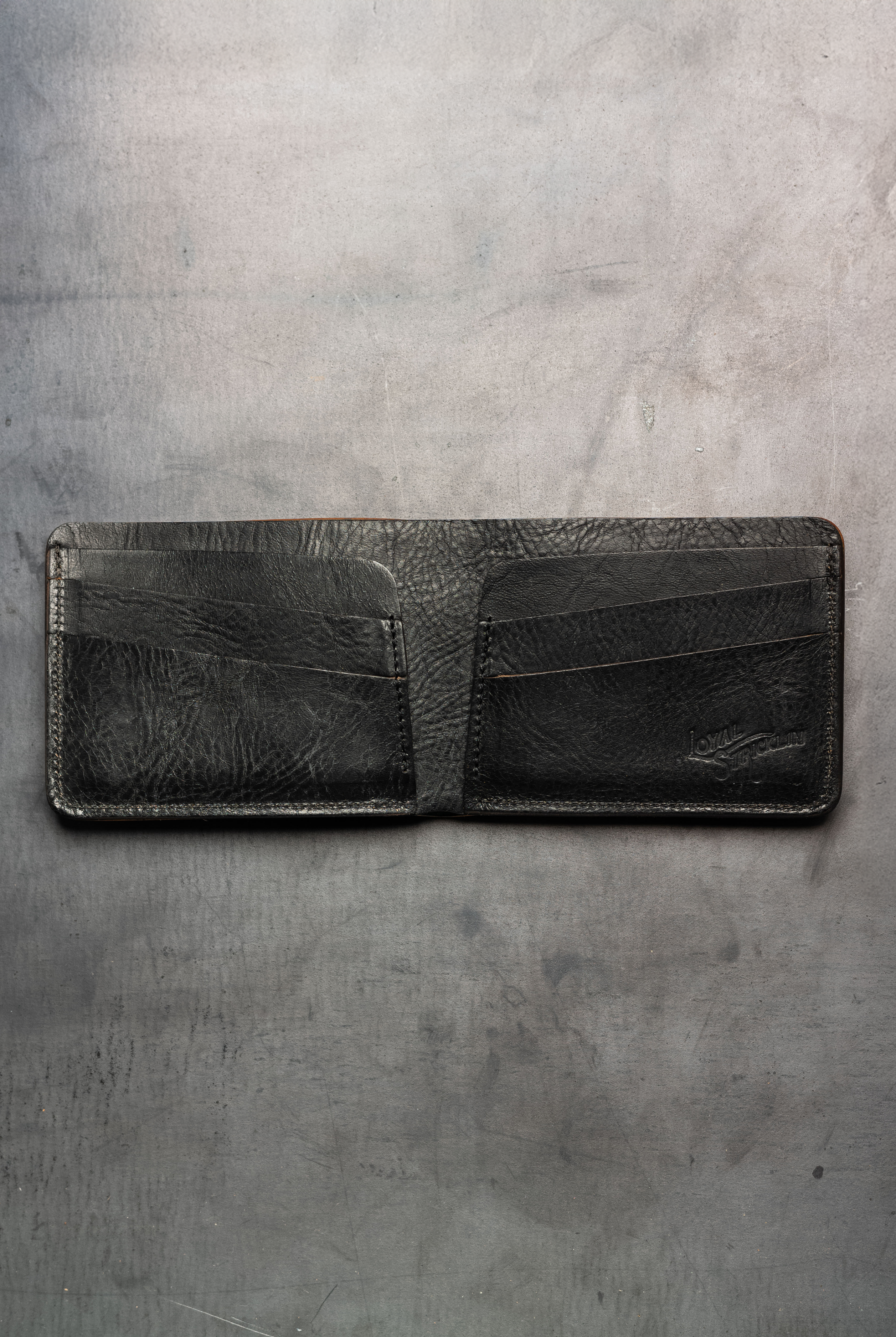 Klein Wallet - Black Shell Cordovan / Teacore Tumbled Horssehide