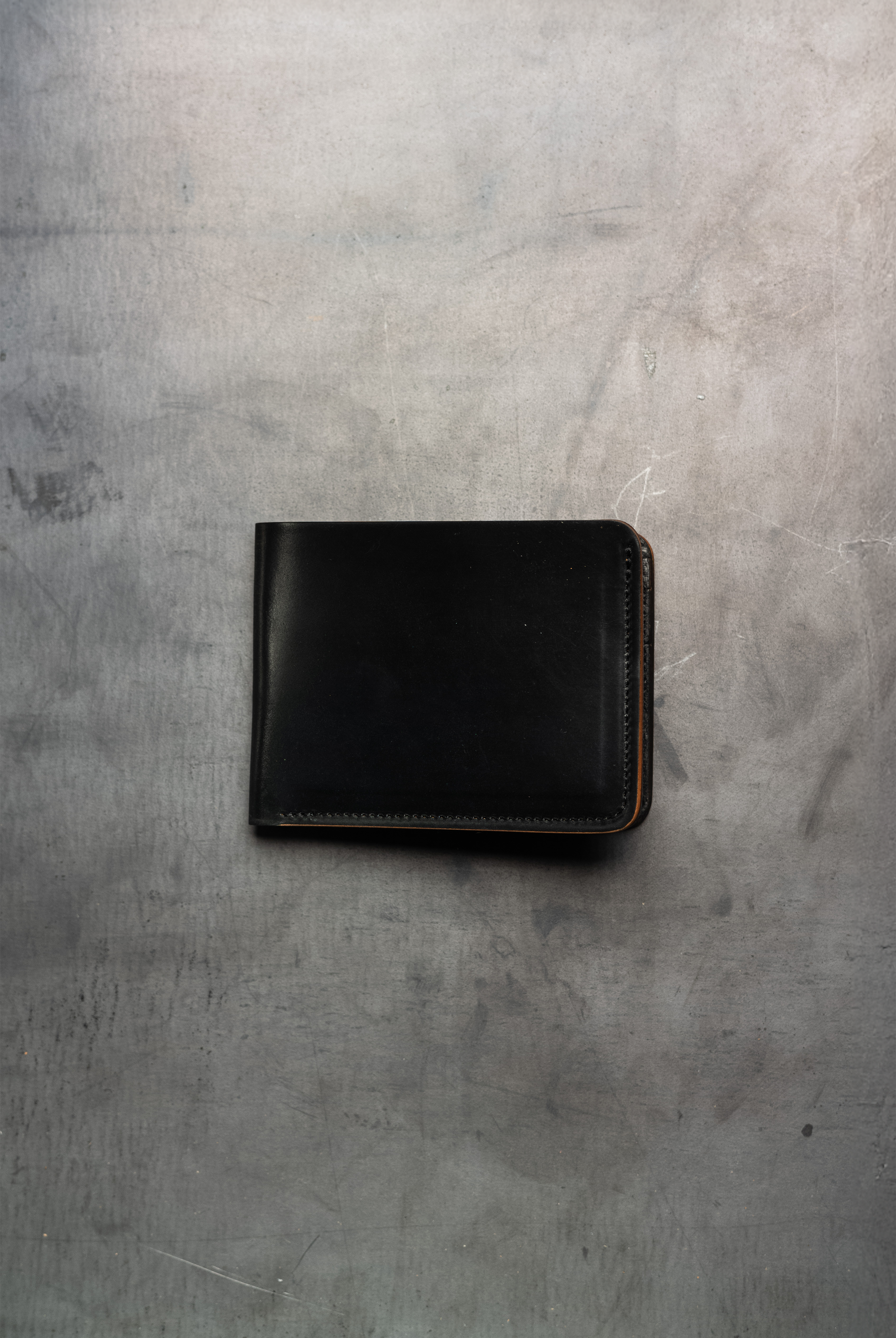 Klein Wallet - Black Shell Cordovan / Teacore Tumbled Horssehide