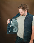 Ansel Vest - Rinsed Vidalia Mills Selvedge Denim - One Off - Large