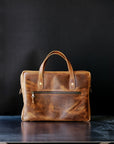 Briefcase - CF Stead Waxed Flesh - Sample Sale