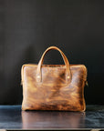 Briefcase - CF Stead Waxed Flesh - Sample Sale