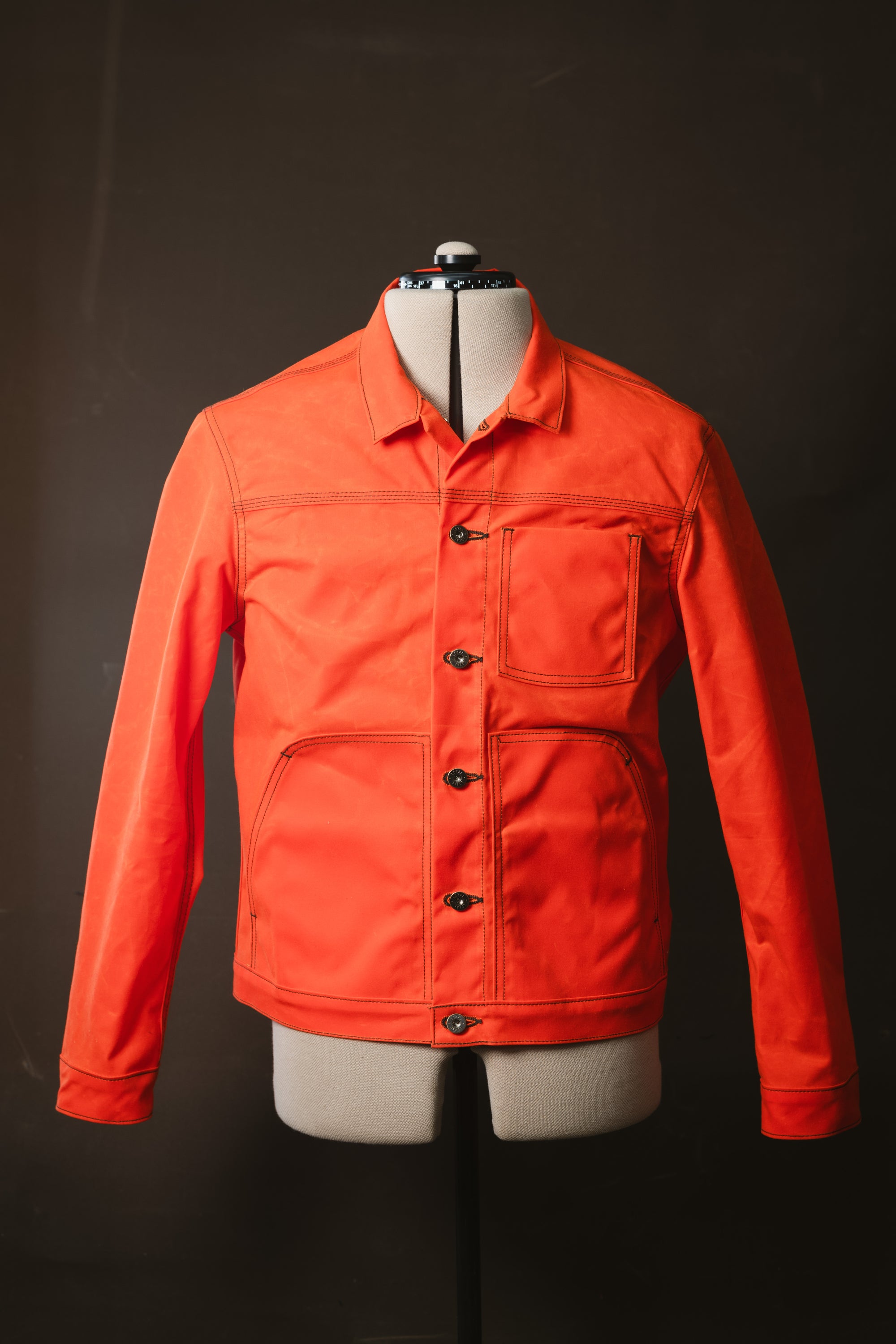 Wayman Jacket - Safety Orange - Waxed Canvas - Medium - Experiment