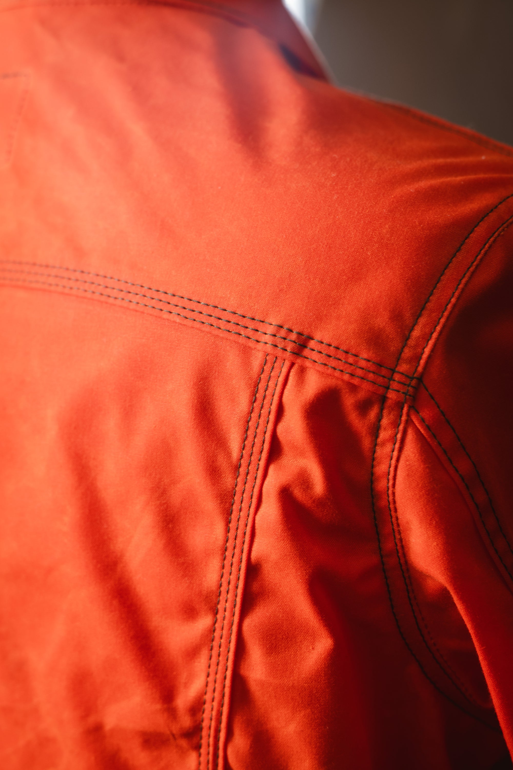 Wayman Jacket - Safety Orange - Waxed Canvas - Medium - Experiment