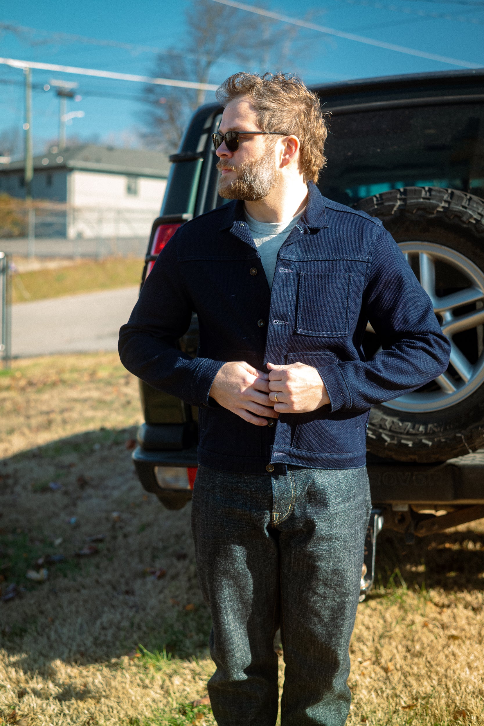 Wayman Jacket - 12oz Indigo Sashiko