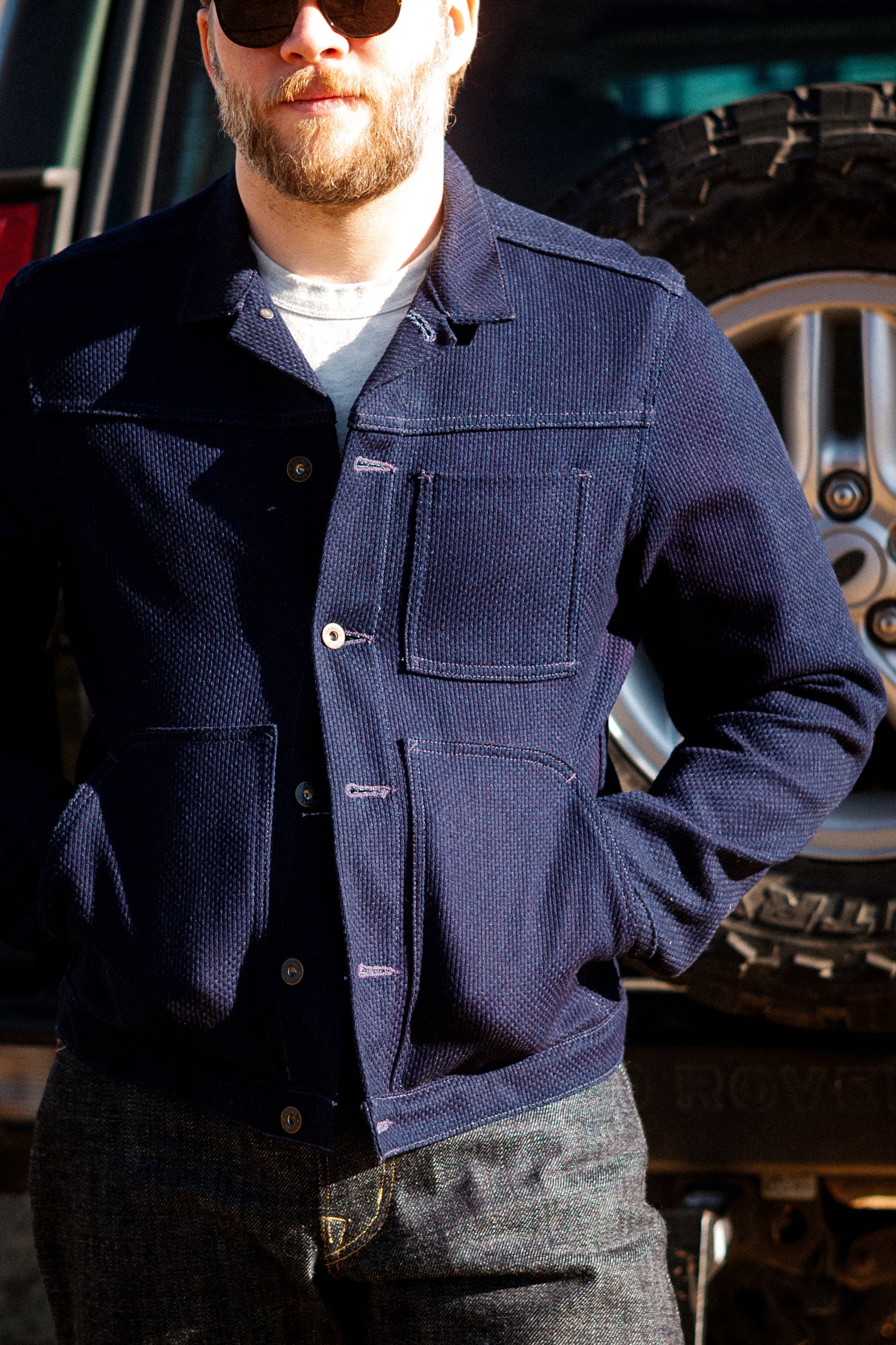 Wayman Jacket - 12oz Indigo Sashiko