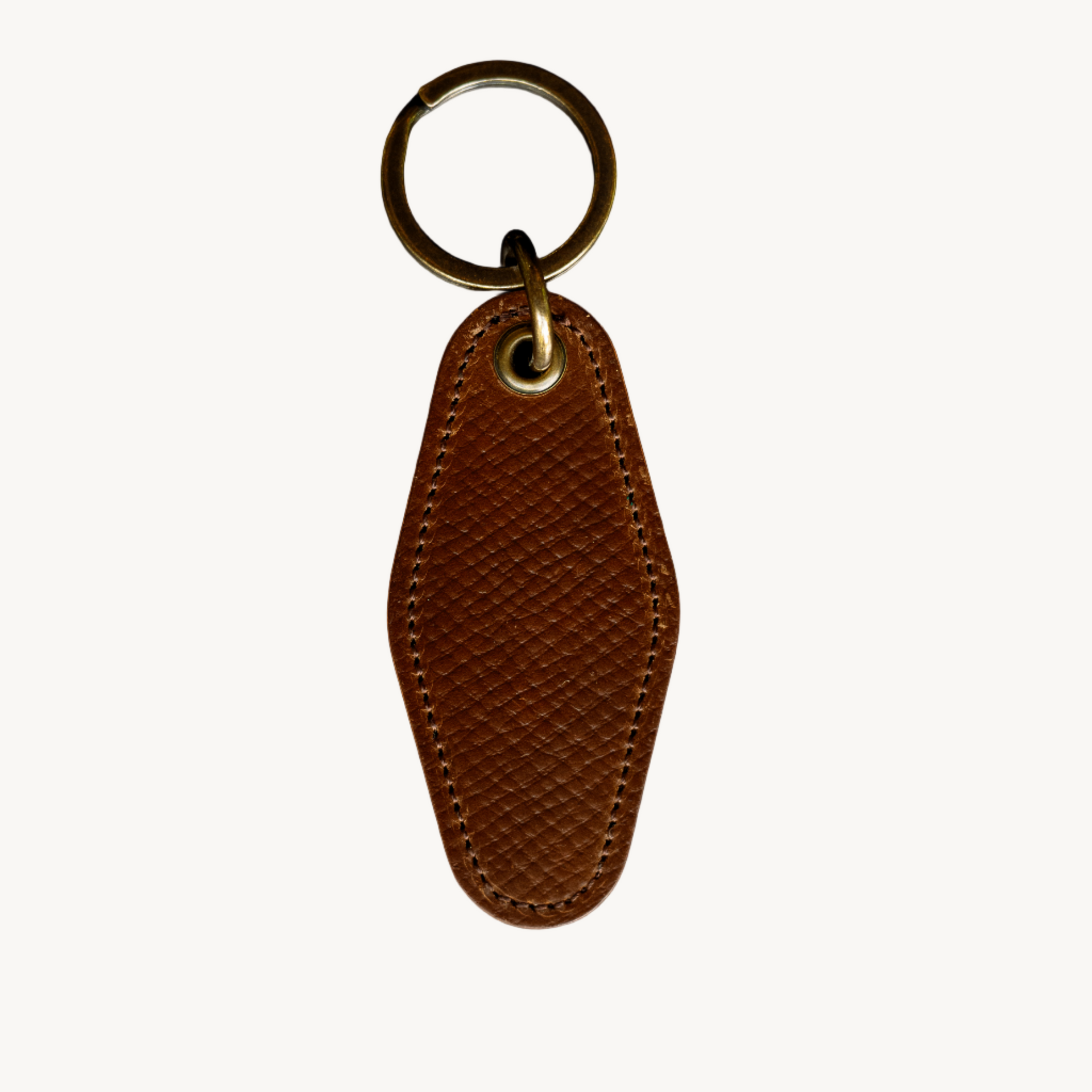 Motel Key Ring Armagnac Hatchgrain Shell Cordovan